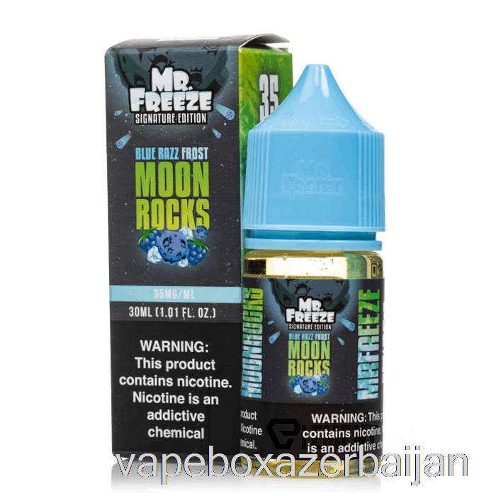 Vape Smoke Moonrocks - Blue Razz Frost - Mr Freeze Salts - 30mL 35mg